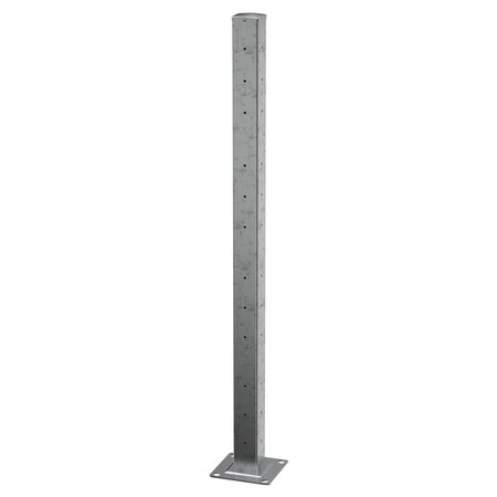 Vestil Rigid Tube Post 72 In Bolt-On Style Galvanized GR-F3R-BO-TP72-HDG